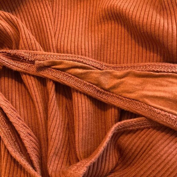 Urban Outfitters Out From Under Burnt Orange Bodysuit One Piece Ribbed Medium M - Picture 6 of 6